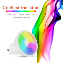 Bombilla LED RGB para iluminación del hogar, lámpara de 8W, GU10, RGBW, RGBWW, regulable, 16 colores con mando a distancia 2024 - compra barato
