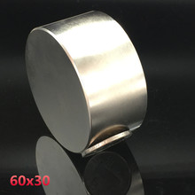 Neodymium magnet 60x30 rare earth super strong powerful round welding search permanent magnetic 60*30 mm gallium metal disc 2024 - buy cheap