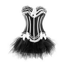 free shipping Plus Size Sexy Corset dress bascos saia Lingerie pequeno para 6XL 8068 +7008 2024 - buy cheap