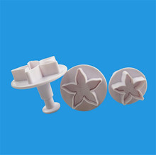 3 pcs/set Flowers Shape Fondant Cake Tool Rose Receptacle calyx Cookie Cutters Biscuit Mold Confectionery cake decorating tools 2024 - buy cheap