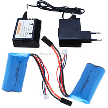 18650 7,4 V 1500Mah 15C Lipo батарея + 7,4 V зарядное устройство для MJX T40 T40C F39 F49 T39 Syma 822 RC вертолета 2024 - купить недорого