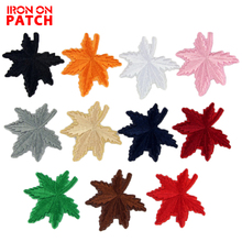 20Pcs Maple Leaf Patch Sewing On Embroidered Applique DIY Apparel Accessories Sewing Iron On Patch Clothes Stickers Garment 2024 - buy cheap
