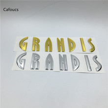 Cafoucs Car 3d Sticker For MITSUBISHI Grandis Emblem Rear Tail Nameplate Gold / Silver Logo 2024 - buy cheap