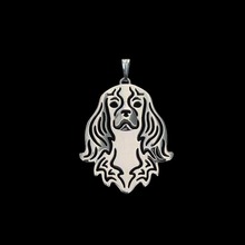 ashion Jewelry Metal Pet Chain Pendants Cute Cavalier King Charles Pendants 2024 - buy cheap