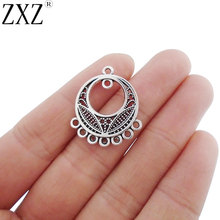 ZXZ 10pcs Chandelier Earring Multi Connector Charms Pendants Jewelry Findings 26x23mm 2024 - buy cheap