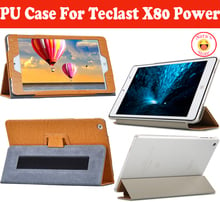 Funda de PU para tableta Teclast X80 Power de 8 ", Carcasa protectora para Teclast X 80 Power PC con 4 regalos, novedad 2024 - compra barato