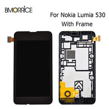 Оригинальный ЖК-дисплей для Nokia Lumia 530 RM-1018 кодирующий преобразователь сенсорного экрана в сборе с рамкой запасные части 4,0 ''100% Протестировано 2024 - купить недорого