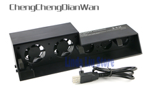Chengdianwan-ventilador refrigerador usb para playstation 4 e ps4, mais novo controle externo de temperatura 2024 - compre barato