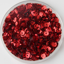 50g(10000pcs) 4mm Cup Loose Sequins Round Paillette Wedding Garment Accessory Sewing Craft Red Confetti Spangles 2024 - buy cheap