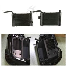 Motorcycle Lower Vented Fairing Radiator Cooler For Harley Touring Road King Electra Street Glide Twin Cam FLHT 2014-2018 2024 - buy cheap