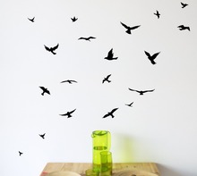 Flock of Birds Wall Decals Kids Room Bedroom Cartoon Birds Animal Pet  Forest Jungle Wall Sticker Baby Nursery Classroom Vinyl 2024 - buy cheap