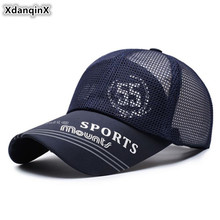 XdanqinX-sombrero con rejilla transpirable para hombre y mujer, gorra de béisbol con ventilación, ajustable, coleta deportiva, gorro para parejas, novedad de verano 2021 2024 - compra barato