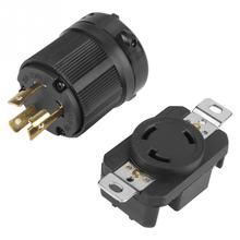 Plug americano com bloqueio por torção de três buracos, plugue nema de encaixe com 3 pinos para tomada elétrica 30a 250v 2024 - compre barato