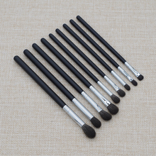 Professional Handmade Makeup Brushes Set Soft Blue Squirrel Goat Hair Eye Shadow Blending Brush Black Handle Make Up Brush Kit 2024 - buy cheap