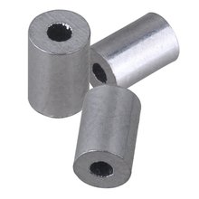 Ronda de casquillos de plata de aluminio prensa Loop Clip de cuerda de alambre mangas abrazaderas para M1/M1.5/M4/M5/M6 de cuerda de alambre 2024 - compra barato