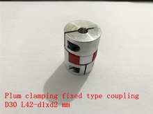 D30 L42 hole minimum 5mm maximum 15mm plum shaped clamping flexible coupling shaft coupler encoder stepper motor 1pcs 2024 - buy cheap