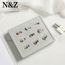 N&Z 9 Holes Earrings Ring Jewelry Box Simple Tray Box Display Rack Organizer Storage Holder Gift Box For Jewelry 2024 - buy cheap