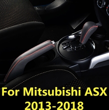 Для Mitsubishi ASX 2013-2018 кожаная центральная консоль переключения передач декоративный рукав ручной тормоз защитный рукав внутреннее украшение 2024 - купить недорого