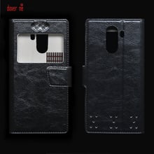 Dower me capa de couro para smartphone haier alpha a7, capa flip de couro 2024 - compre barato