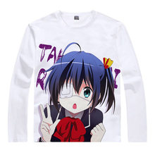 Camiseta de amor, y otras aventuras Chunibyo, Rikka Takanashi, camisetas geniales, ropa de Anime, camisetas de manga larga a 2024 - compra barato