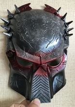 Новый костюм для косплея, Качественный костюм с шариком, Aliens Vs Predator avpr-красная маска на глаза для Хэллоуина, танцев, дня рождения, Маскарадного костюма 2024 - купить недорого