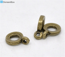 Doreen Box-abalorios de tono bronce 100, 11x8mm (B12805) 2024 - compra barato
