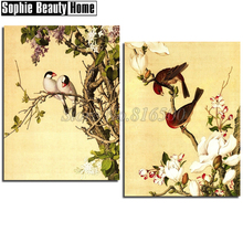 Full Square/Round Drill 5D DIY Diamond Painting Animal Birds & Flowers Diamond Embroidery Cross Stitch Mosaic Wall Decor 192027 2024 - buy cheap