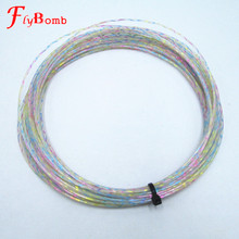 Cuerda de tenis de arcoíris de 12m, 1,37mm, raqueta de nailon elástica, nueva, L407OLF, gran oferta 2024 - compra barato