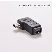 4 типа черный прямой/L образный Micro / Mini USB гнездовой к Mini / Micro USB Мужской адаптер зарядное устройство разъем USB адаптер конвертер 2024 - купить недорого