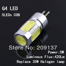 G4 LED 12 В Высокая мощность 5 Вт G4 Светодиодная лампа заменить 35 Вт галогенная лампа 360 Угол луча Светодиодная лампа белый или теплый белый 2024 - купить недорого