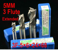 10pcs /set 5.0mm 3 Flute HSS & Extended Aluminium End Mill Cutter CNC Bit Milling Machinery tools Cutting tools.Lathe Tool 2024 - buy cheap