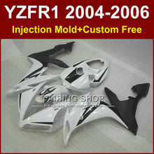 Kit de carenados de molde de inyección para motocicleta, carrocería de ABS para YAMAHA R1 2004 2005 2006 YZF R1 YZF1000 YZF 04 05 06, blanco y negro 2024 - compra barato