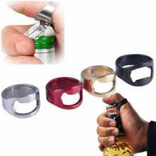Креативные универсальные пивные открыватели из нержавеющей стали, подарок, красочное кольцо в форме кольца, кольцо на палец, открывалка для пива вина, кухонные барные инструменты 2024 - купить недорого