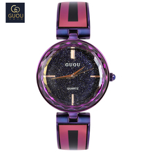 2019 GUOU Brand Watch Fashion Women Simple Casual Sky Star Colorful Steel Quartz Watch Lady's Dress Watches relogio feminino 2024 - buy cheap