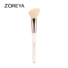 ZOREYA  Pincel Maquiagem Oblique Blush Brush Makeup Brush High Quality Contour Brush White Wooden Handle Beautity Make Up Tool 2024 - buy cheap