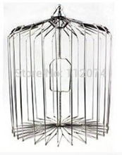 Silver Steel Appearing Bird Cage - Large Size (Dove Appearing Cage) Magic Tricks Stage Gimmick Illusions Props Comedy Novelties 2024 - buy cheap