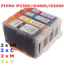 8 ink PGI-5 CLI-8  4color compatible ink cartridge For canon PIXMA iP3300 iX4000/iX5000 printer full ink 2024 - buy cheap