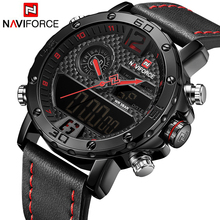 NAVIFORCE 9134 Mens Watches Top Brand Luxury Causal Waterproof Quartz Watch Leather Military Wrist watch relogio masculino Clock 2024 - buy cheap