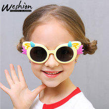 Gafas de sol polarizadas para niños y niñas, lentes coloridas de dibujos animados, UV400 con estuche, 2019 2024 - compra barato