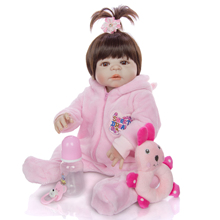 Keiumi-boneca realista para crianças, boneca realista para o inverno, corpo de vinil, cabeça inteira, reborn 23 2024 - compre barato