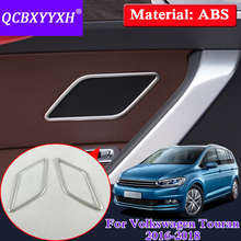 ABS 2 шт./лот автомобильный Стайлинг интерьера блёстки для Volkswagen Touran 2016-2018 задняя дверь динамик рамка крышка авто Украшение Наклейка 2024 - купить недорого