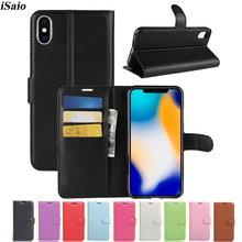 Funda de cuero con tapa para teléfono móvil Apple, carcasa protectora magnética de 6,5 pulgadas, con tarjetero, para iPhone XS Max 2024 - compra barato