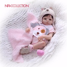 NPKCOLLECTION 46cm Full Body Silicone Reborn Girl Baby Doll Toys Newborn Princess Babies Dolls Bathe Toy Play House Toy Doll 2024 - buy cheap