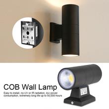 Lámpara COB de pared impermeable para exteriores, candelabro LED de doble cabezal para dormitorio y pasillo, 6W 2024 - compra barato