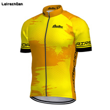 SPTGRVO Lairschdan 2019 Yellow Jersey Hombre Ciclismo Pro Team Bicycle Clothing Summer Short Sleeve Quick Dry MTB Bike Shirt 2024 - buy cheap