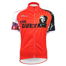 Мужская велосипедная рубашка с длинным рукавом Che Guevara на молнии для велосипеда/велосипеда, красная одежда для велоспорта, лето 17, maillot Ropa Cicl 2024 - купить недорого