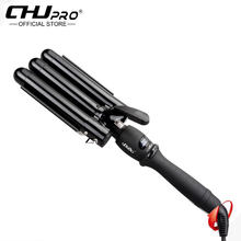 Professional Black Fast Hair Styling Curling Hair Iron Wand Wave Curler Ceramic Electric Curler Tools Corrugated Hair Curler 2024 - buy cheap