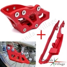 Красный Крест пластиковая цепь Guard + Swingarm цепь Slider Guard Обложка для Honda CR 125R 250R CRF 250R 450R 450X 250X 2024 - купить недорого