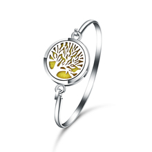 2019 Magnetic Bracelet Stainless Steel Tree Of Life Aromatherapy Essential Oil Diffuser Perfume Lockets Jewelry Bangle Bracelet 2024 - buy cheap