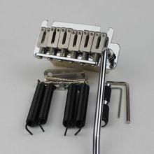 Electric guitar tremolo bridge Tremolo System Stainless Steel Saddles & Brass base & spring BS184 Chrome 2024 - buy cheap